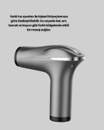 Portatif Şarjlı Masaj Tabancası 4 Başlık Derin Doku Masaj Aleti - Görsel 4