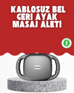 Fonksiyonlu Şarjlı Masaj Aleti 6 Başlık 2000 mAh Ergonomik Gövde