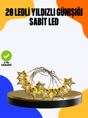 Yıldız Led Işık 5 Metre Dekoratif Aydınlatma Günışığı (Kopya)