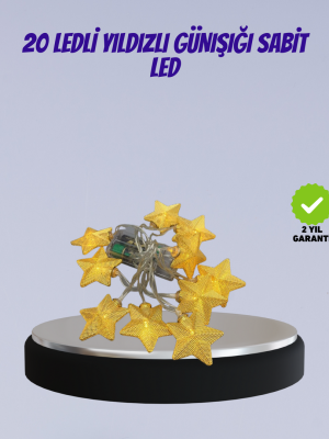 Yıldız Figürlü Led Şerit Işık 5m İç Mekan Dekor Aydınlatma
