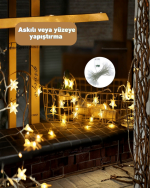 Yıldız Led Işık 5 Metre Dekoratif Aydınlatma Günışığı - Görsel 4