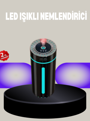 Aromaterapi Özellikli Ultrasonik Hava Nemlendirici LED Atmosfer Işığı