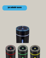 Aromaterapi Özellikli Ultrasonik Hava Nemlendirici LED Atmosfer Işığı - Görsel 3