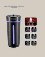 Ultrasonik Nemlendirici LED Işıklı Aromaterapi Difüzör Sessiz Çalışma - Görsel 2