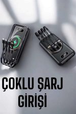 Hızlı Şarj Dijital Göstergeli Powerbankli Çoklu Şarj Özelliği - Görsel 5