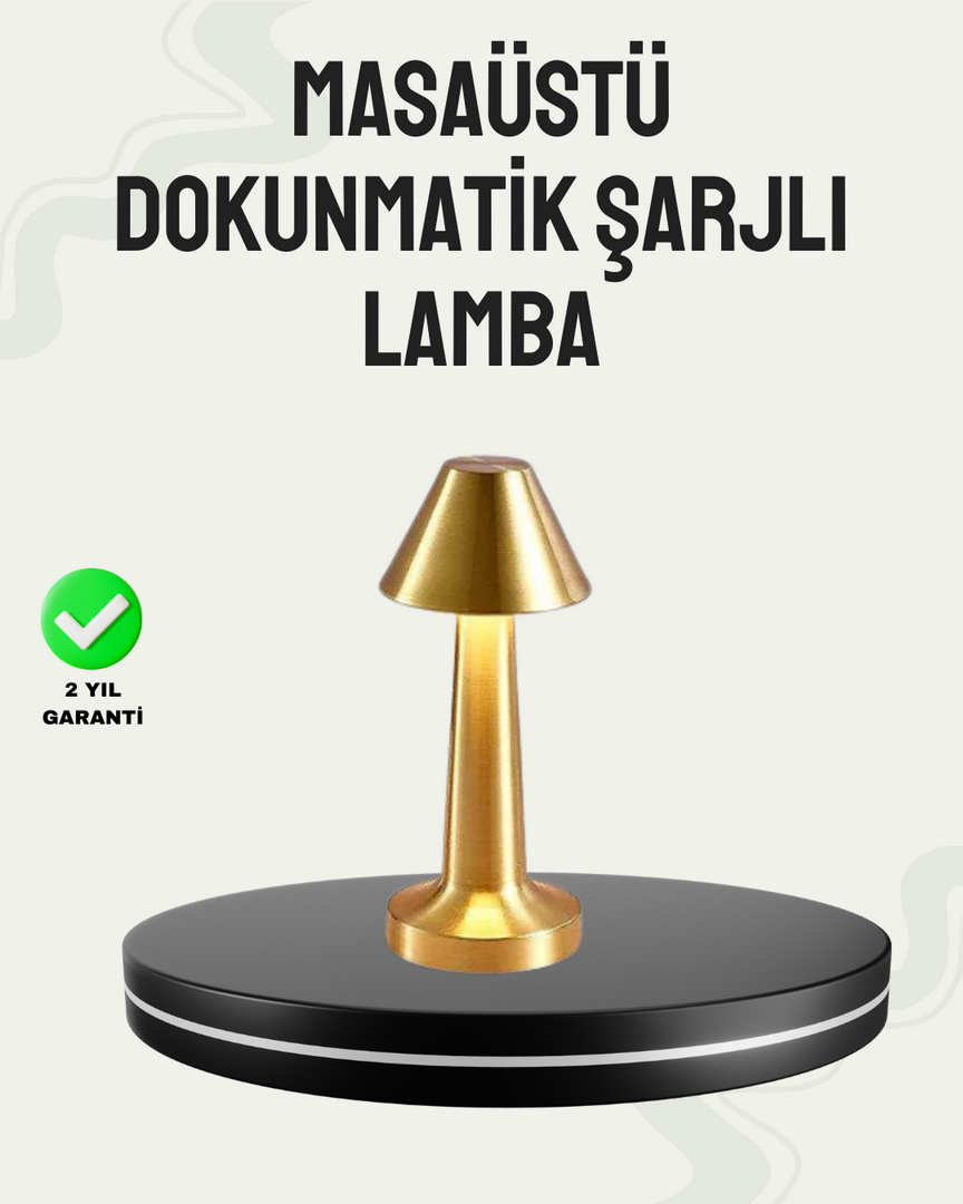 1244636_5-49.png Kablosuz LED Masa Lambası 1800mAh 3 Renk Aydınlatma Dokunmatik - Görsel 1