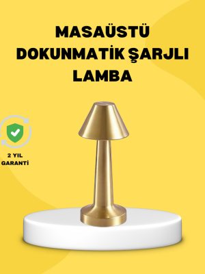 Kablosuz LED Masa Lambası 1800mAh 3 Renk Aydınlatma Dokunmatik