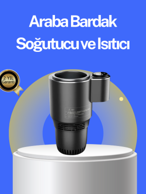 Araç İçi Isıtıcı Soğutucu Bardaklık 60°C Isıtma -4°C Soğutma