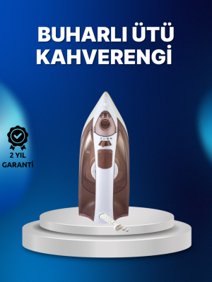Buharlı Ütü 2200W Kireç Önleyici Self Clean Damlatmaz Kahverengi