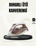 Buharlı Ütü 2200W Seramik Taban 300 ml Kahverengi Dikey Ütüleme