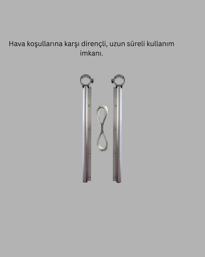 1244663_7-44.png Balkon Demiri Çamaşır Askısı Kare Demirlere Uygun Dayanıklı Tasarım - Görsel 2