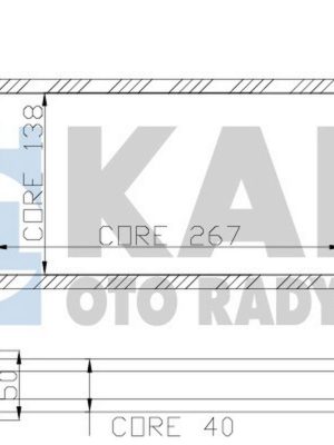 KALORİFER RADYATÖRÜ [ FORD ESCORT CL-CLX 2 SIRA AL-PL SISTEM BAKIR BORULU ]