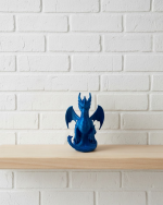 12 cm Mavi Ejderha Figürü Koleksiyonluk Dekoratif Biblo