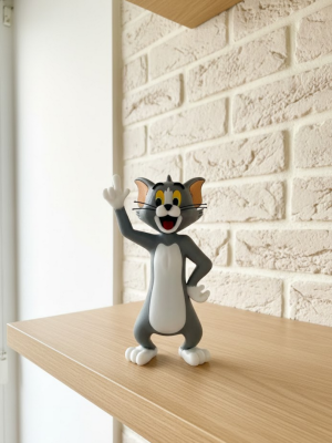 Tom Kedi Biblo 22 cm Hediyelik Dekoratif Ev Ofis Aksesuarı