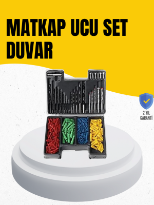 Delme Uç Seti 24 Parça Kutulu Matkap Ucu Ahşap Metal Beton İçin