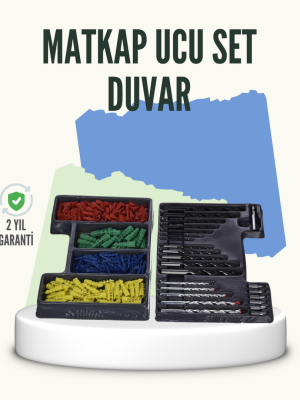 Matkap Ucu Seti 24 Parça Organizer Kutulu Ahşap Metal Beton Uyumlu