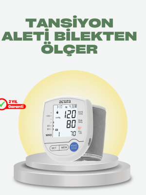 Akıllı Bilek Tansiyon Aleti Hem Şarjlı Hem Pilli Kolay Ölçüm