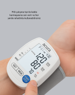 Akıllı Bilek Tansiyon Aleti Hem Şarjlı Hem Pilli Kolay Ölçüm - Görsel 6