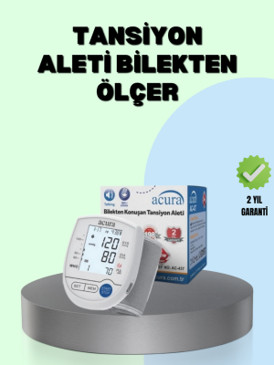 Dijital Bilek Tansiyon Aleti Çift Güç Kaynaklı HD Ekranlı