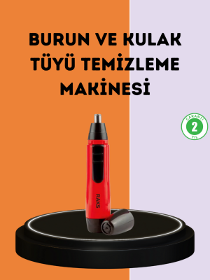 Kulak Burun Tüy Temizleme Makinesi Raks Leo Pilli Kuru Kullanım