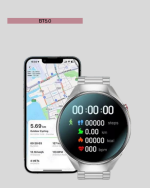 Akıllı Saat Metal Kordonlu Tam Ekran AMOLED – Arama ve Sağlık Takip Özellikli - Görsel 3