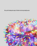 Dekoratif Peri Led 5 m 50 Ampullü Şeffaf Kablo Aydınlatma - Görsel 5