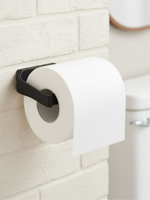 Duvara Monte Siyah Peçetelik Minimal Banyo Aksesuarı