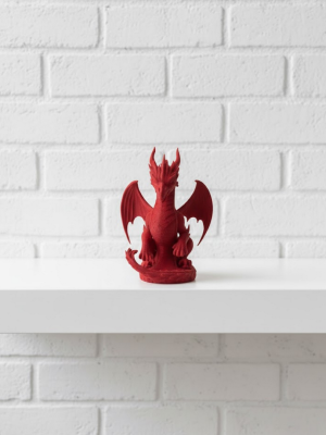 Kırmızı Ejderha Biblo 12 cm