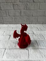 Kırmızı Ejderha Biblo 12 cm - Görsel 3