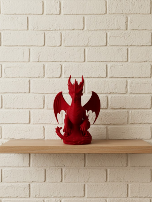 Kırmızı Ejderha Biblo 12 cm Dekoratif Fantastik Obje Hediyelik Süs Eşyası