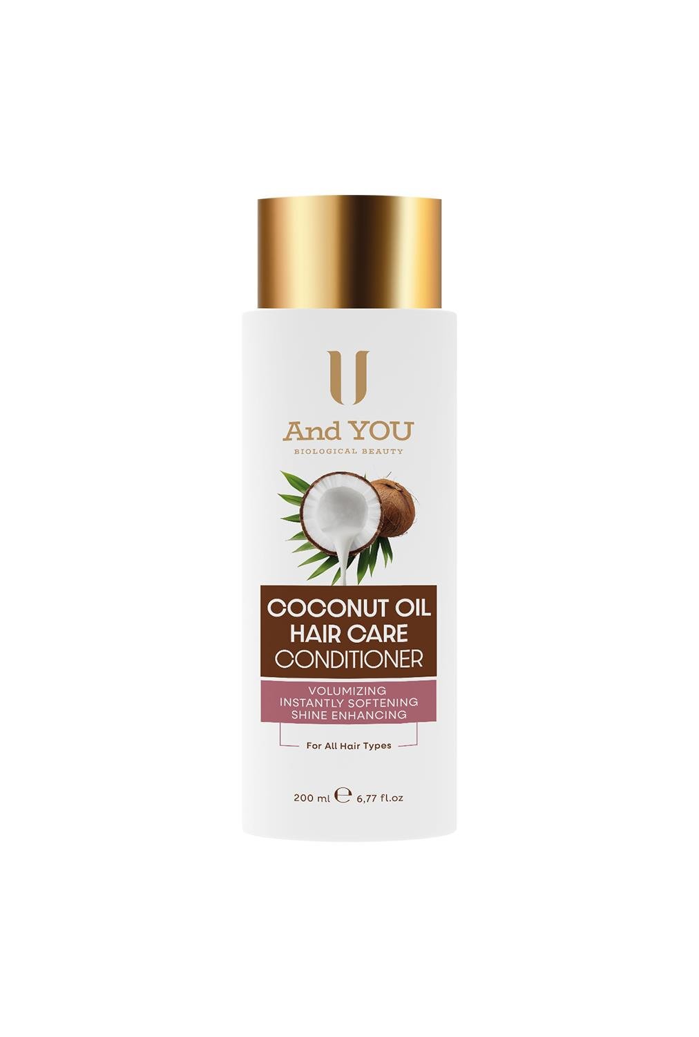 1246443_and-you-coconut-oil-hair-hindistan-cev-91d6-.jpg And You Coconut Oıl Haır - Hindistan Cevizi Yağı Saç Bakım Kremi 200 ml - Görsel 1