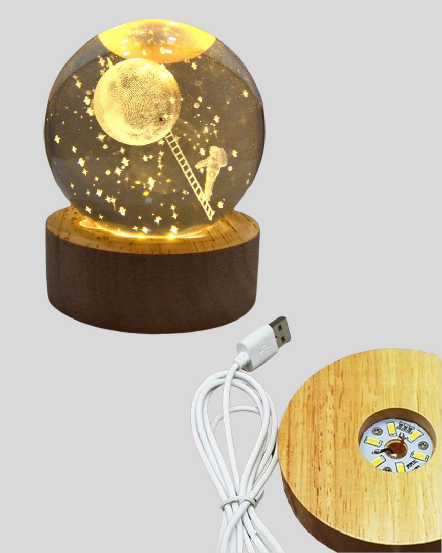 1246574_8-61.png USB’li 3D Astronot Kristal Küre – Modern Uzay Temalı Gece Lambası - Görsel 2