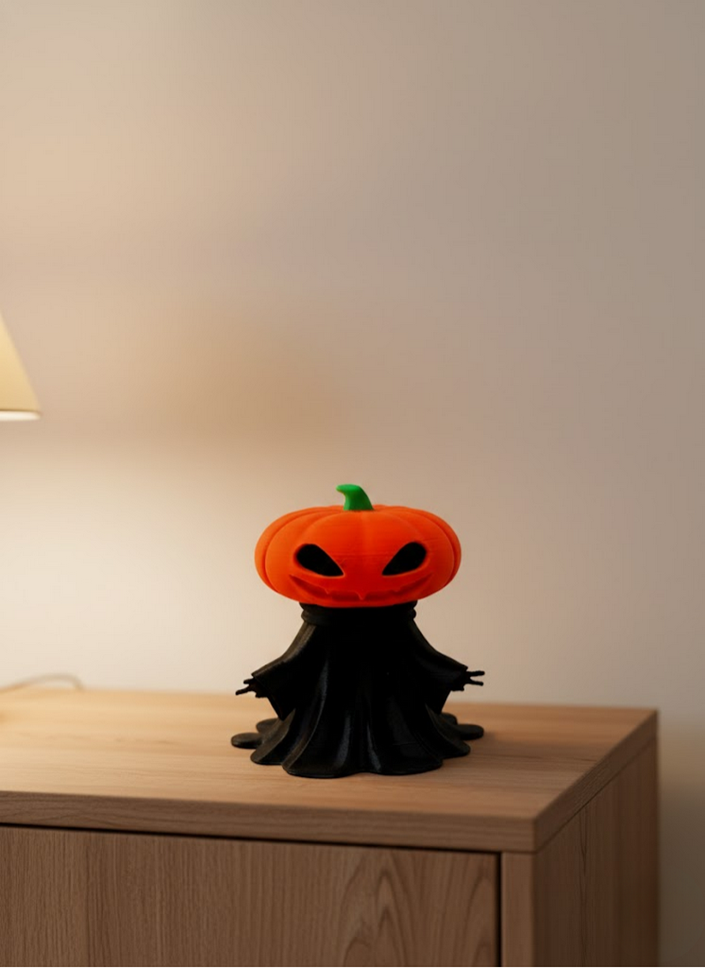 1246851_2-90.png Cadılar Bayramı Temalı Balkabağı Figür 9cm Dekor Objesi - Görsel 1