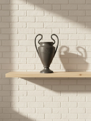 Füme Şampiyonlar Kupası 25cm Modern Dekor Ödül Biblo