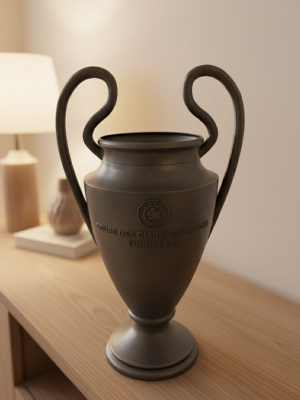 Füme Kupa 25cm UEFA Model Dekoratif Ödül Biblosu