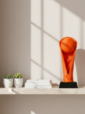 23cm Turuncu Basketbol Kupa Biblo Modern Ödül Dekor Ürünü