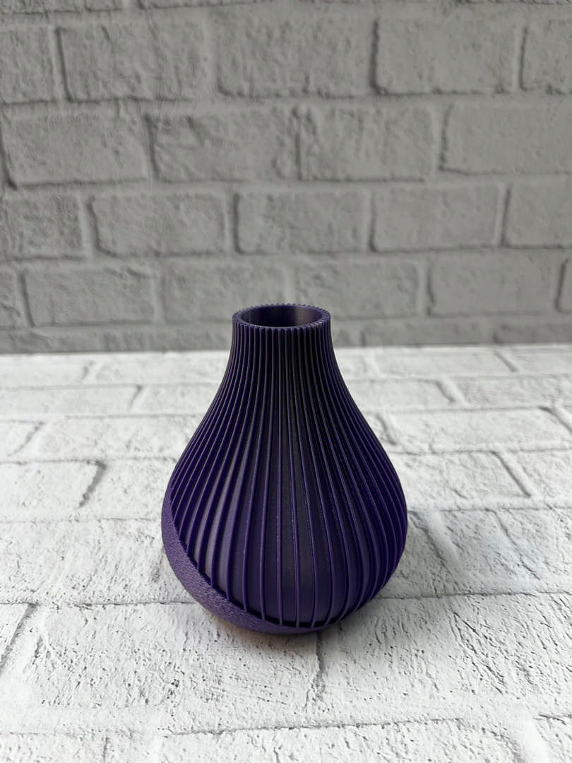 1246866_WhatsApp-Image-2025-12-11-at-11.42.17.jpeg 11 cm Mor Minimal Çizgili Vazo Masa Üstü Şık Dekor Objesi - Görsel 5