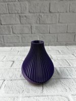 Mor Çizgili Dekoratif Vazo 11 cm Modern Tasarım Aksesuar - Görsel 5