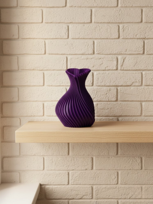 5 cm Mor Kalp Formlu Mini Vazo Modern Mini Dekor Ürünü