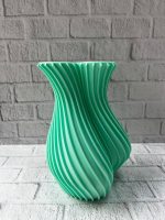 Kalpli Turkuaz Dekoratif Vazo 24 cm Modern Şık Tasarım - Görsel 2