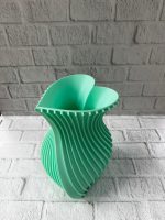 Kalpli Turkuaz Dekoratif Vazo 24 cm Modern Şık Tasarım - Görsel 3