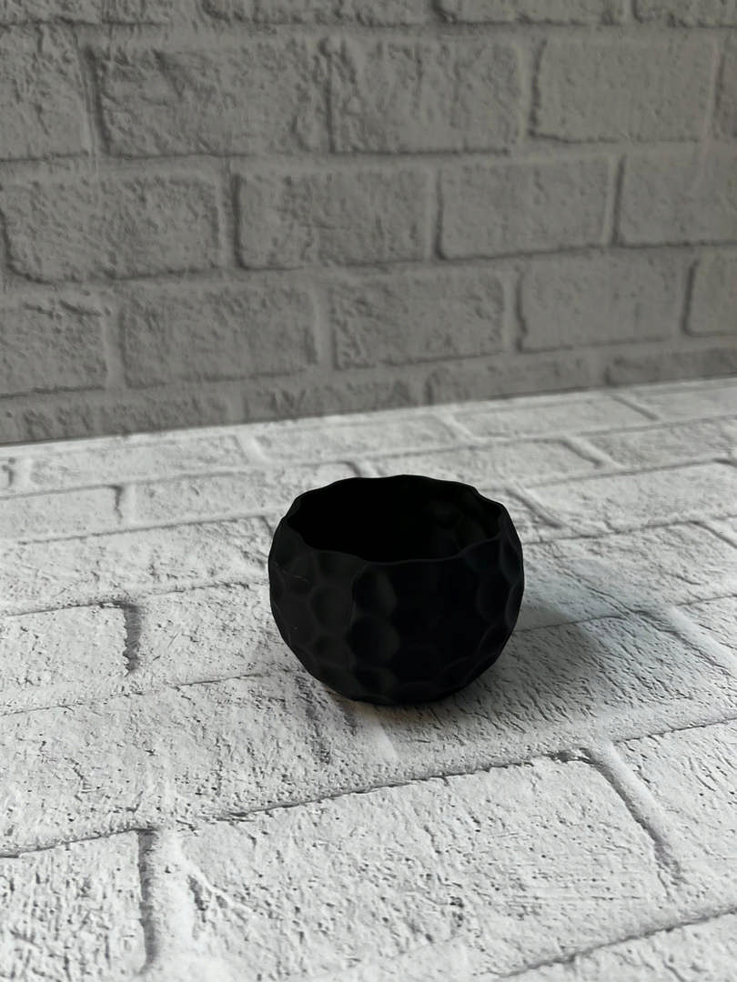 1246882_WhatsApp-Image-2025-12-11-at-11.38.36.jpeg Mini Siyah Dekoratif Saksı 5 cm Modern Masaüstü Bitki Saksısı - Görsel 2