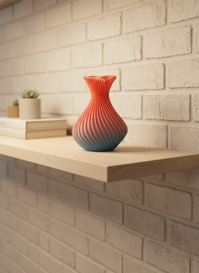 1246886_1-78.png Romantik Kalp Figürlü Süslük Vazo Modern Tasarım 15 cm - Görsel 1