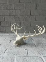 Dekoratif Geyik Başı Heykel 25 cm Modern Minimal Tasarım - Görsel 3