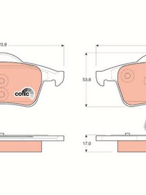FREN BALATASI ARKA VOLVO S80 - S70 - S60
