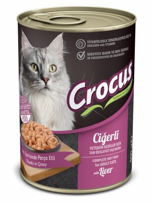 CROCUS YETIŞKIN KEDI CIĞERLI YAŞ MAMA 400 GR X 4 ADET