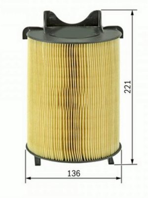 HAVA FİLTRESİ (CADDY III SDI - GOLF-V 1.6 16V - JETTA II) 07--