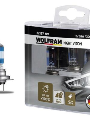 AMPUL 12V H7 55 PX26d NIGHT VISION 150 FAZLA 20 BEYAZ IŞIK