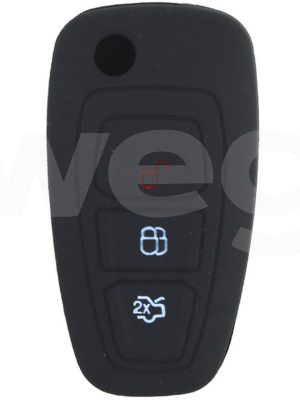 KONTAK ANAHTAR KUMANDA KORUYUCU KILIF SİLİKON FORD TRANSIT-MONDEO-FOCUS-RANGER-C MAX-S MAX SİYAH