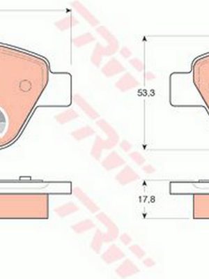 FREN BALATASI ÖN [ FIAT FIORINO , ALBEA , LINEA , DOBLO 2007- , CITROEN NEMO 1.3 HDİ 2010 - , PEUGEOT BIPPER 1.3 HDİ 2010- ]